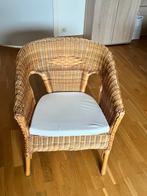 Stoel riet met kussen, Ophalen, Zo goed als nieuw
