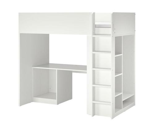 Lit mezzanine ikea smästad/stuva, Kinderen en Baby's, Kinderkamer | Stapelbedden en Hoogslapers, Gebruikt, Hoogslaper, Ophalen