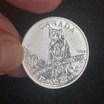 1 oz zilveren canada luipaard 2004 mooi exemplaar, Postzegels en Munten, Verzenden, Zilver
