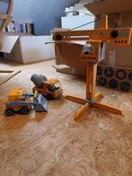 Hape houten hijskraan, graafmachine en betonmolen, Kinderen en Baby's, Ophalen, Zo goed als nieuw, Overige typen