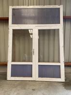 Dubbele PVC deur Deceuninck, Doe-het-zelf en Bouw, Ophalen, Gebruikt, Buitendeur, Glas
