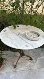 Marmeren bistro tafel, Tuin en Terras, Tuintafels, Ophalen, Zo goed als nieuw