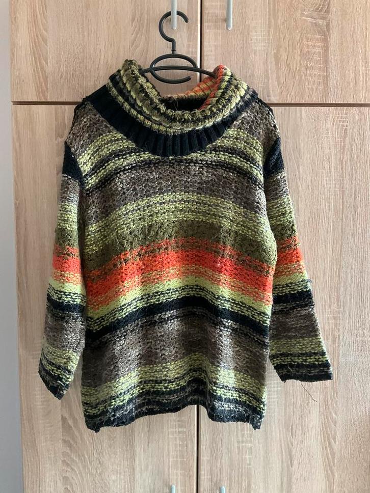 Meerkleurige trui, merk Marlene B,maat L, Kleding | Dames, Truien en Vesten, Zo goed als nieuw, Maat 42/44 (L), Overige kleuren