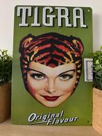 Metalen reclamebord Tigra, Verzamelen, Merken en Reclamevoorwerpen, Ophalen of Verzenden, Nieuw, Reclamebord