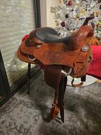 Cattleman´s reining zadel, Dieren en Toebehoren, Paarden en Pony's | Zadels, Ophalen, Zo goed als nieuw, Western