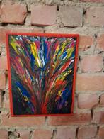 Handmade schilderij op doek franky vercauteren, Ophalen of Verzenden