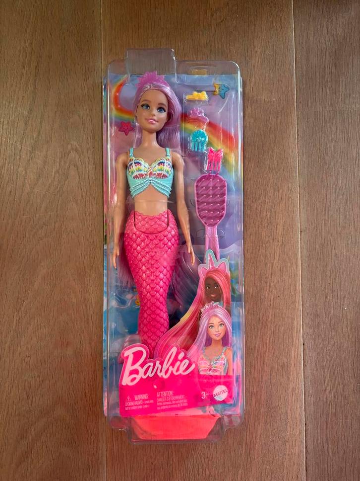 Barbie zeemeermin, Kinderen en Baby's, Speelgoed | Poppen, Zo goed als nieuw, Barbie, Ophalen of Verzenden