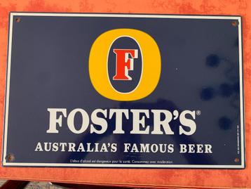FOSTER'S geëmailleerde plaat, bierbrouwerij, koffie beschikbaar voor biedingen