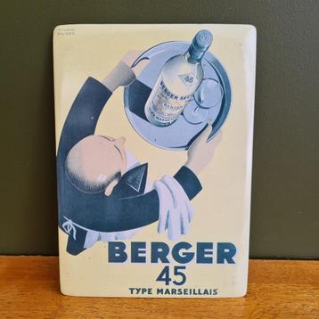 Panneau publicitaire Berger Pastis, Enlèvement ou Envoi, Panneau publicitaire