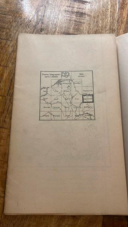 Militaire Duitse stafkaart Darmstadt 1914, Verzamelen, Militaria | Algemeen, Ophalen of Verzenden