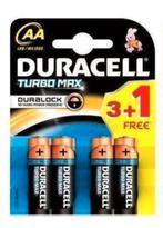 Set van 4 Duracell MN1500/LR6 Alkaline-Turbo Max-batterijen, Ophalen of Verzenden, Nieuw