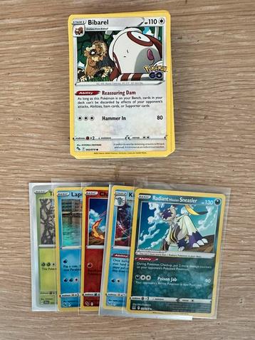 50 pokémon kaarten + 5 holo/reverse beschikbaar voor biedingen