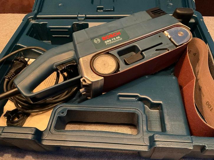 Bosch Professional - Bandschuurmachine - GBS 75 AE, Doe-het-zelf en Bouw, Gereedschap | Schuurmachines, Zo goed als nieuw, Bandschuurmachine