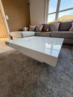 Witte salontafel, Ophalen, Gebruikt, 50 tot 100 cm, Vierkant