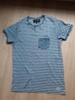 Firetrap T-shirt blauw gestreept maat S, Bleu, Taille 46 (S) ou plus petite, Enlèvement ou Envoi