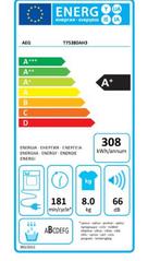 Sèche linge aeg avec pompe à chaleur classe A+ 8kg