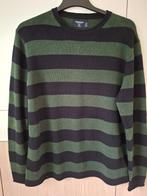 SPRINGFIELD katoenen herentrui met groene en marineblauwe li, Verzenden, Maat 56/58 (XL), Zo goed als nieuw, Springfield