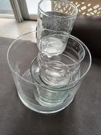 Lot de vases en verre, Enlèvement ou Envoi, Comme neuf