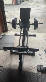 Atx compact leg press + 100kg aan gewichten, Sport en Fitness, Fitnessmaterialen, Ophalen, Zo goed als nieuw, Halterschijven