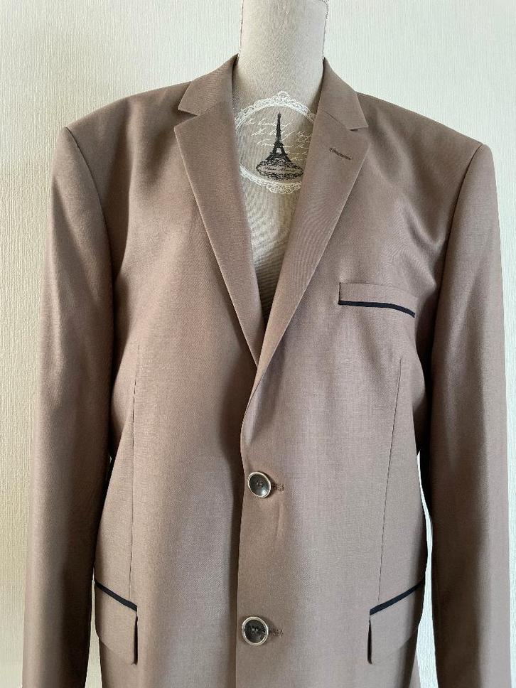 NIEUW - Jas kostuum vest heren, Kleding | Heren, Kostuums en vesten, Nieuw, Maat 56/58 (XL), Bruin, Verzenden