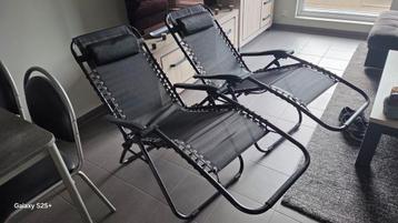 Koppel tuinstoelen in nieuwstaat! beschikbaar voor biedingen