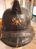 Ancien casque de pompier en liège, Autres, Enlèvement ou Envoi, Casque ou Béret