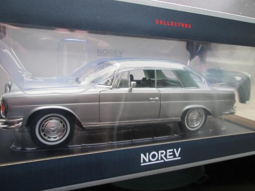 Mercedes Benz 280 SE Cabrio silber grünes Verdeck 1:18 Norev, Hobby en Vrije tijd, Modelauto's | 1:18, Zo goed als nieuw, Auto