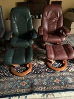 TWEE MOOIE ZETELS MET POEF, Huis en Inrichting, Ophalen, Gebruikt