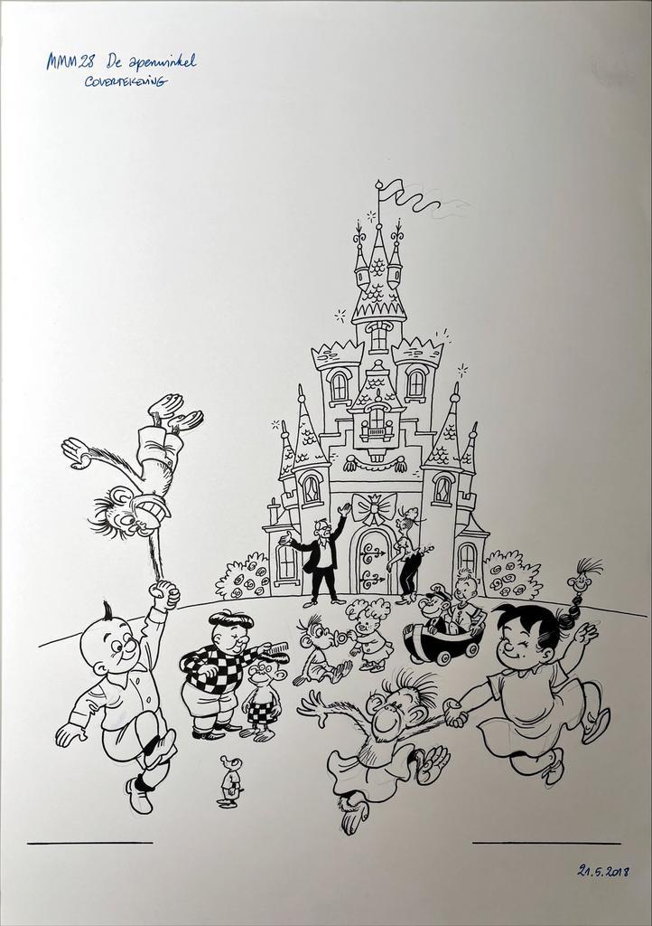 MMM originele cover - De Apenwinkel, Boeken, Stripverhalen, Zo goed als nieuw, Ophalen of Verzenden