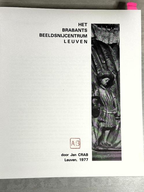 Het Brabants beeldsnijcentrum Leuven  -  Jan Crab, Boeken, Kunst en Cultuur | Beeldend, Verzenden