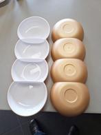 Tupperware Allegra tapaschaal goud / wit per stuk, Huis en Inrichting, Keuken | Tupperware, Ophalen of Verzenden, Zo goed als nieuw