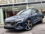 Audi Q8 e-tron SPORTBACK S-LINE 55 E-TRON QUATTRO / PANO / 3, Auto's, Audi, Automaat, Gebruikt, Blauw, 408 pk