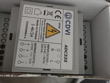Alimentation regule 12 v 3.5A CDVI  beschikbaar voor biedingen