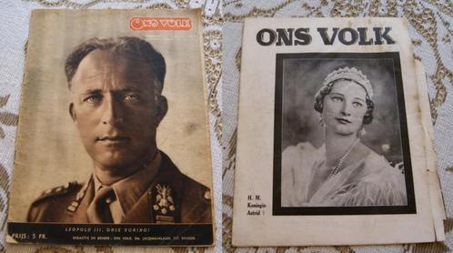 2 Anciens magazines de Ons Volk pour 10€, Antiquités & Art, Curiosités & Brocante, Enlèvement ou Envoi