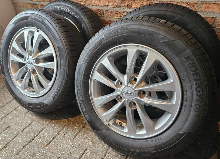15 inch Hyundai i30 Velgenset 5x114.3 Hankook 7mm TPMS, Auto-onderdelen, Overige Auto-onderdelen, Mazda, Hyundai, Mitsubishi, Kia