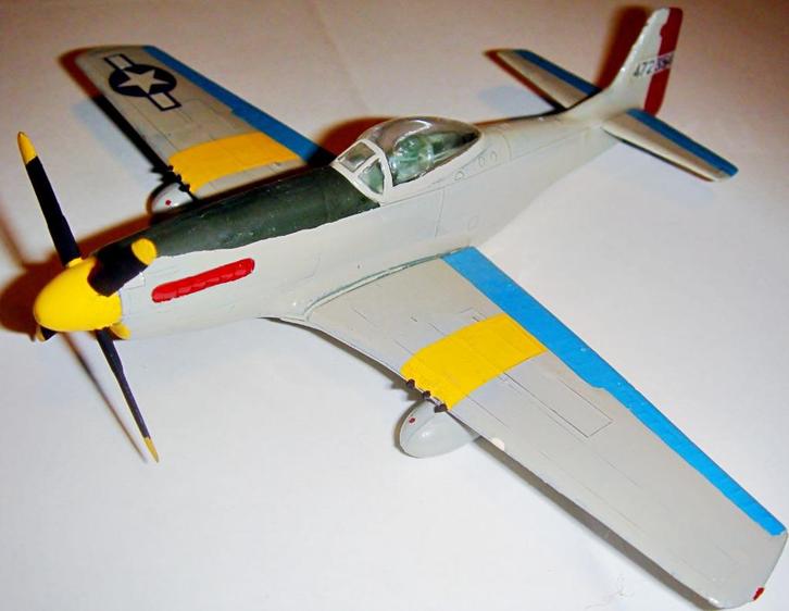 Maquette N.A. P-51D Mustang Matchbox PK-13, 1/72, 1973, Hobby en Vrije tijd, Modelbouw | Vliegtuigen en Helikopters, Gebruikt