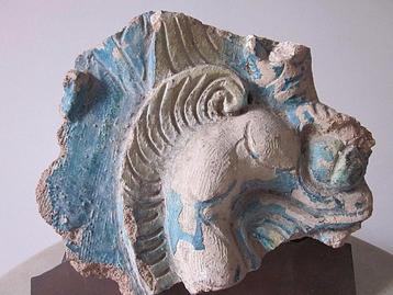 Céramique polychrome archéologie médiéval Turquie Iran XVème