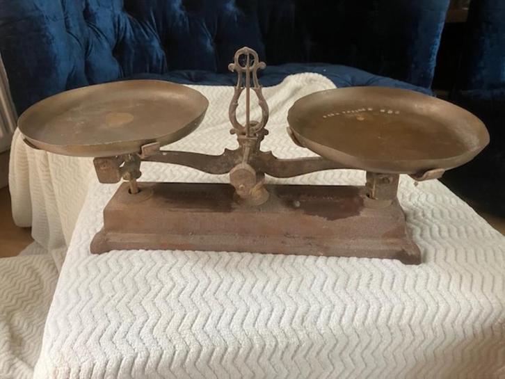 vintage weegschaal, Antiek en Kunst, Curiosa en Brocante, Ophalen