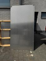 1 nieuwe aluminium traanplaat 222 cm x 124 cm 5/6,5 mm, Ophalen