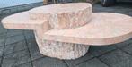 Magnussen Ponte Mactan Stone Coffee Table - Zeldzaam Roze, Gebruikt, 100 tot 150 cm, Minder dan 50 cm, Ovaal
