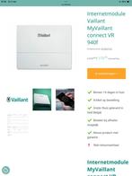 Vaillant vr  940f, Doe-het-zelf en Bouw, Ophalen of Verzenden, Slimme thermostaat, Nieuw