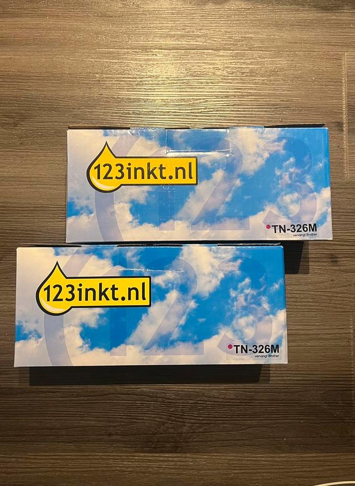 2x 123inkt toner TN-326M (magenta) – nieuw in doos, Computers en Software, Printerbenodigdheden, Zo goed als nieuw, Toner, Ophalen of Verzenden