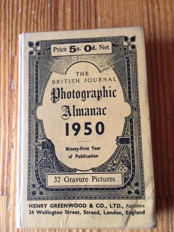 The British Journal, Photographic Almanac 1950 beschikbaar voor biedingen