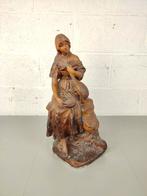 Groot gipsen beeld Richard Aurili (1834-1914), Antiek en Kunst, Kunst | Beelden en Houtsnijwerken, Ophalen of Verzenden