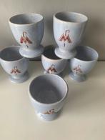 6 mokken van MAREDSOUS in steengoed, Verzamelen, Ophalen of Verzenden, Gebruikt