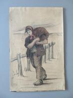 tekening van Eugene Laermans 1864-1940, Antiek en Kunst, Verzenden