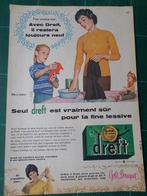 Dreft lessive - publicité papier - 1960, Ophalen of Verzenden, Gebruikt, Overige typen