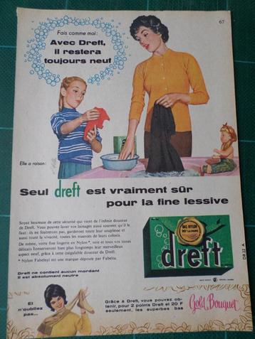 Dreft lessive - publicité papier - 1960, Enlèvement ou Envoi, Utilisé, Autres types