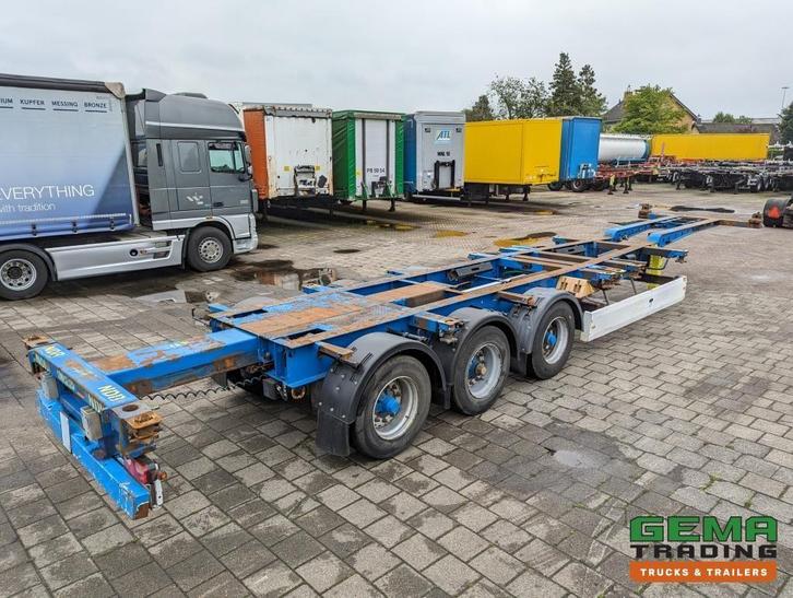 Krone SD 27 3-Assen BPW DrumBrakes - 5280kg - 1x 20FT 2x 20F, Auto's, Vrachtwagens, ABS, Aanhangers en Opleggers