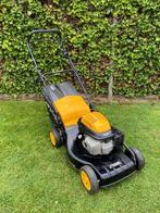 Grasmaaier stiga met honda motor, Tuin en Terras, Ophalen, Cirkelmaaier, Zo goed als nieuw, Opvangzak